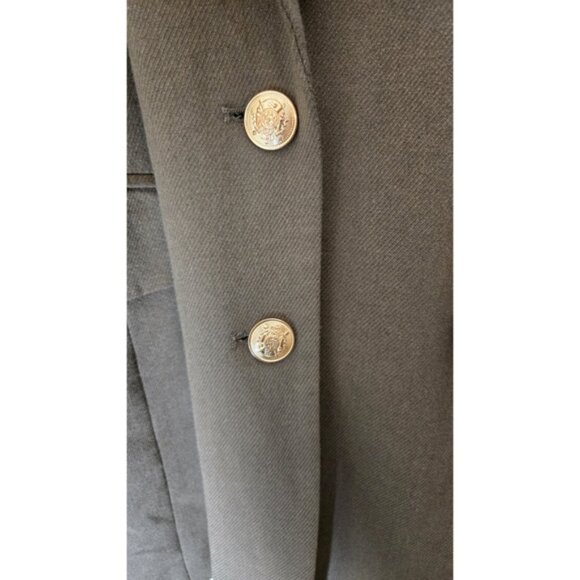 Avec Les Filles Miltary Styl Jacket Coat Blazer 1X 16 18 Trendy Faux Leather Slv - Picture 4 of 7